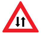 Achtung Gegenverkehr (Verkehrszeichen)